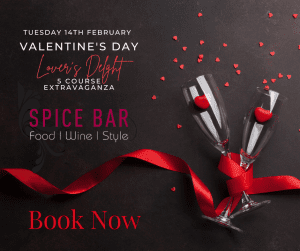 Spice Bar Valentine’s Day Lover's Delight 5 Course Extravaganza